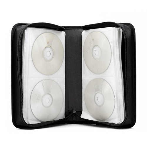 CD-Wallet/Mappe Nylon & DVD-Tasche schwarz für 120 CDs
