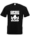 Produktbild Capsule Corporation Gravity Chamber, Mann Gedruckt T-Shirt - Schwarz/Weiß L = 104-109 cm