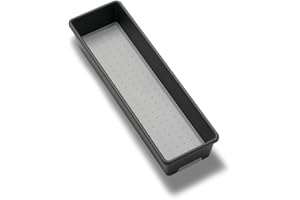 madesmart Classic 12.75" x 3.75" Bin - Granite | CLASSIC COLLECTION | Multi-Purpose Storage Organizer | Soft-grip Lining and Non-slip Rubber Feet | Easy to Clean | Durable | BPA