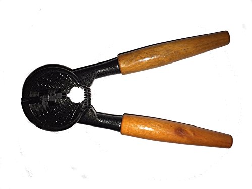 CT Profi robust Massiv Eisen Nussknacker Holzgriff Federung Nußknacker Nusszange Nussbrecher Nussöffner Nutcracker