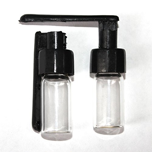 2 viales de cristal con tapa de cuchara, de la marca TitanOwl