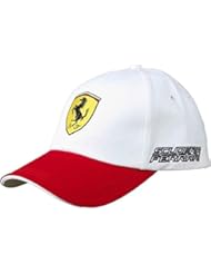 Ferrari Gorra Escudo bicolor blanco y rojo