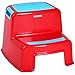 Infantastic Children's Step Stool (2 Steps) Sturdy Kid's Slip Resistant 2 Step Stool Multi Purpose Children Non-slip Stool
