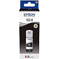 Epson Serie 104 Bottiglia di Inchiostro EcoTank -Ricarica Agevole Serbatoi Stampante, Stampa fino 4500 Pagine, Flacone Nero, 
