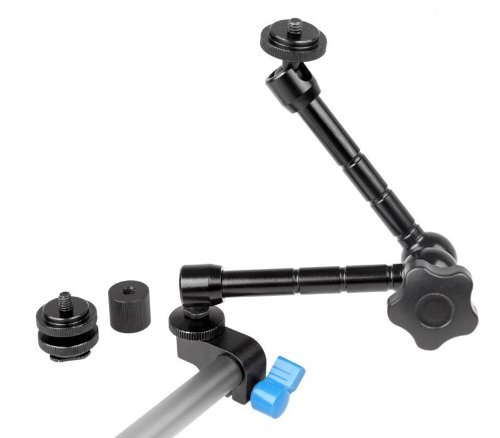 ayex Magic Arm 11 Zoll + Winkelklemme Gelenkarm/Schwenkarm fr 15 mm Durchmesser Rundstbe/DSLR Rig, Kamera, Monitor, Videoleuchte