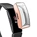 Produktbild Huhu833 Schutzhülle für Fitbit Ace 2, Sport Art und Weise weiche Ultra-dünne TPU Rahmen Hülle Ultraflaches Bumper Protector Shell Kompatibel mit Fitbit Inspire/Inspire HR (Rosé Gold)