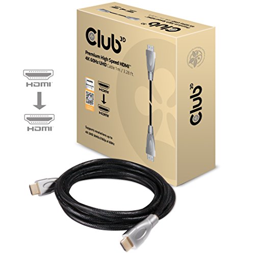 Club 3D Prenium hisgh speed HDMI Câble 1m 4K 60Hz UHD