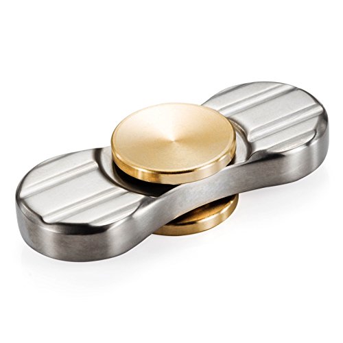 FREELOVE Premium CNC Milled TC4 Titanium and Brass Swirl and Ripple Wave Fidget Spinner Toy Replaceable 623 Ceramic Stainless Steel Hybrid Bearing Stress Reducer (2-Leaf, Silver) FREELOVE Premium CNC Milled TC4 Titanium and Brass Swirl and Ripple Wave Fidget Spinner Toy Replaceable 623 Ceramic Stainless Steel Hybrid Bearing Stress Reducer (2-Leaf, Silver)