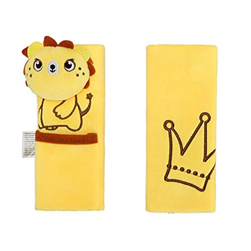 Preisvergleich Produktbild Gurtpolster für Kinder, Isuper Cartoon Gurtschoner Sicherheitsgurtposter für Autositz und Kinderwagen zum Schutz für KinderSchulter, 1 Paar, Löwe