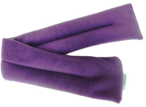 Bolsa de semillas de Amazing Health, 70 cm, para calentar en microondas, relleno de trigo, forro de vellón