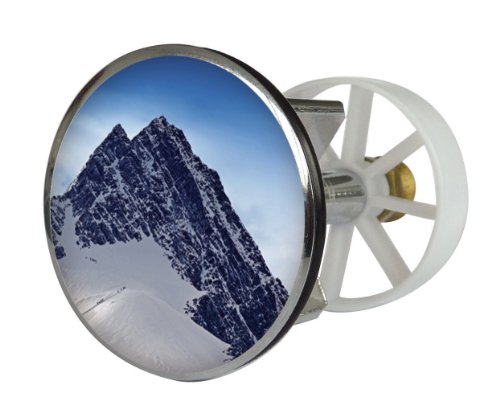 Waschbeckenstöpsel Design Großglockner | Abfluss-Stopfen aus Metall | Excenterstopfen | 38 – 40 mm