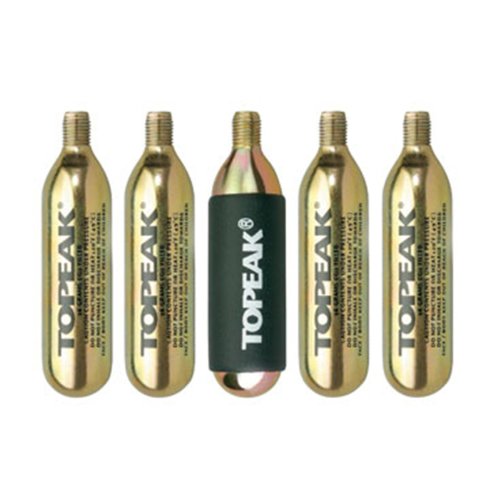 Topeak 5x Ersatz CO2 Kartusche 16g Schraub Gewinde Luft Pumpen Fahrrad Luftpumpe Rennrad MTB, 15712071
