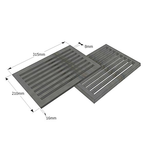 Gussrost – Brennraumrost 8″ x 12″ oder 21 x 32 cm - 4
