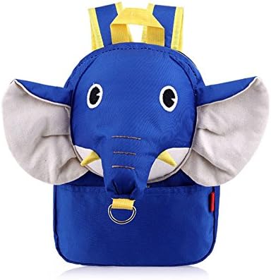 Neeiors Cute Elephant Style Toddlers Walking Safety Harness Backpack Kids Babies Anti-lost Kindergarten School Bag with Reins Royal Blue