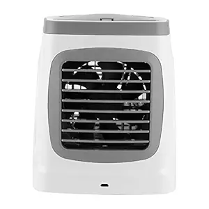 Cooling Fan, 3 Gear Speeds Mini Air Conditioner, Portable Multifunction for Office Home(Classic Grey, Insect)