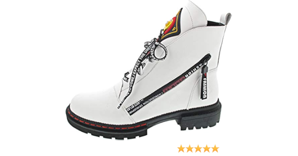 weisse schnürboots damen