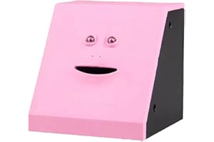 DUTTY Hucha dinámica con Forma de Cara, inducción eléctrica, humorística y Divertida. (Pink)