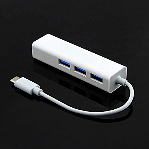 Xinda USB-c/Typ C USB 3.1 zu 3-poligem USB-3.0-Hub mit Ethernet-Adapter für das MacBook - 2