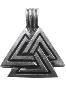 Wikinger Anhänger - Valknut oder Hrungnirs Herz aus Hartzinn (pewter)
