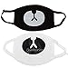 Produktbild Sharplace Niedlich Mundmaske Anti-Staub Baumwolle Warme Maske Mundschutz Ideal für Paare Girlfriends - Schwarz und weiß, 2Pcs