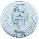 &Ouml;ZNUR Marka 3X2.5 mm%100 Bakır TTR Elektrik Kablosu (BEYAZ, 100 METRE)