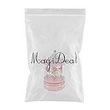 Holz Merry-go-round Karussell Aufzuwickeln Spieluhr Kinder Geschenk-pink - 2