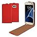 Produktbild eFabrik Schutzhülle für Samsung Galaxy S7 Cover ( G930F ) Schutz-Hülle Slim Case Tasche Handy- Zubehör rot