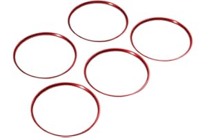 VHEUHZ 5PC Red Air Vent Outlet Trim Rings Cover Compatiable with TT TTS TTRS Mk3 8S 2015 to 2023 Car AC Air Condition Vent Outlet Ring Cover Trim
