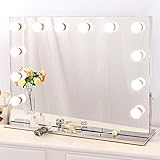 12 austauschbare Glühbirnen mit 2 zusätzlichen Glühbirnen lassen Ihre Schönheit aus verschiedenen Blickwinkeln erstrahlen und vermeiden Schatten.