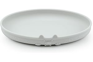 VALICAER Comedero para Gato Perro Silicona Platos para Gatos Plato de Leche para Gatos Comedero Gato Bebedero Gatos Pequeño y Mascotas Cuenco para Agua y Comida para Microondas (Gris)