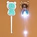 Lighted Ear Candles Wax Removal Cleaner Tool Safety LED Flashlight Ear Pick Spoon for Kids with 2pcs Spare Battery