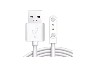 LiLiTok 2/4-pinowy magnetyczny kabel do ładowania 2,84/4,0/7,62 mm, magnetyczny kabel do ładowania do smartwatcha na rękę, sokowirówka, ładowarka USB (2 pin 4,0 mm)