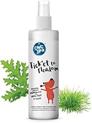 Captain Zack Tick’et to Fleadom Dry/Waterless/Spray Dog & Cat Shampoo to Repel Tick, Flea, Larvae & Li