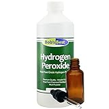 Food Grade Hydrogen Peroxide 3% - 500ml - with 30ml Amber Glass Dropper Bottle