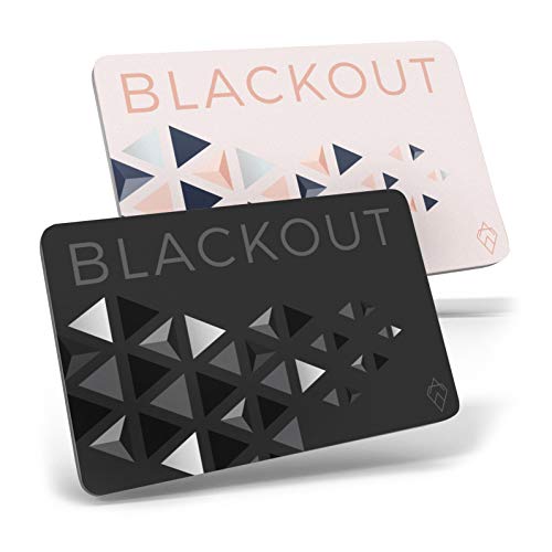 Blackout by AKIELO - Ultra Thin RFID Blocking Card (2 x Pack) - The Single Solution to Contactless Card Protection - The Ultimate RFID Card Protector for Your Wallet or Purse