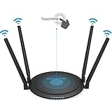  WAVLINK N300 Router Wi-Fi con Antena Externa de 4 x 5 dBi, Punto de Acceso inalámbrico Smart Router Banda de 2.4 GHz Extensor Singnal de Largo Alcance con IEEE 802.11b/g/n