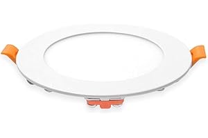 2X Faretti led da incasso per cartongesso,12w Luce Freddo 6000°k,1080 Lumen,MOMEX Pannello LED rotonde IP44 per Bagno e Doccia,230V (Luce Freddo 6000°k, 12W)