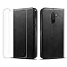 Price comparison product image Xiaomi Pocophone F1 Leather Wallet Case,Yadasaro PU Leather Magnetic Smartphone Dustproof Anti-fall Shockproof Kickstand Flip Full Body Protective Case Cover with Card Slot forXiaomi Pocophone F1 Black