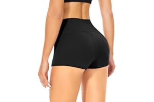 TNNZEET Radlerhose Damen Hohe Taille Shorts Bauchweg Hotpants Kurze Sporthose Leggings Boxershorts für Yoga Gym