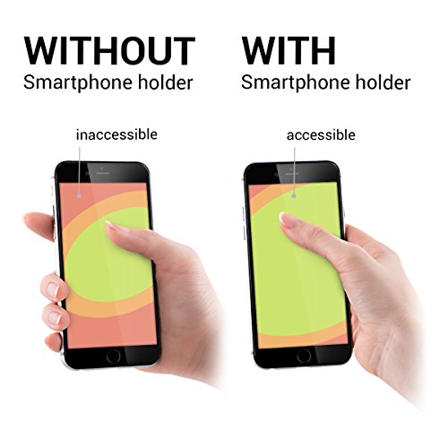 kwmobile Finger-Halterung Slim Smartphone Halter fÃ¼r die Hand, fÃ¼r verbesserte Einhandbedienung - FÃ¼r iPhone 6 Plus, Samsung Galaxy S6, Sony Xperia und mehr in Gold