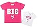 Big Sister Little Sister Heart Tshirt Set Baby Toddler Kids Available in Sizes 0-6 Months to 14-15 Years New Baby Sister Gift