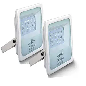 D'Mak 50 Watt IP65 Water Resistant 230V Ultra Slim LED ECO Body Flood Light (Cool White) - Pack of 02