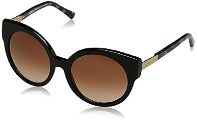 Michael Kors Adelaide I 315313 55, Montures de Lunettes Femme, Noir (Black Purple Tort/Gold/Brown Gradient)