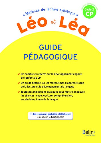 ⤂Télécharger⤃ Méthode de lecture syllabique CP Cycle 2 Léo et Léa : Guide pédagogique Francais PDF