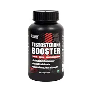 Healthvit Fitness Testosterone Booster Supplement and Boost Men Muscle Growth and Energy - 60 Capsules