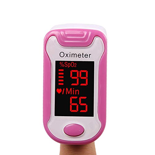 Preisvergleich Produktbild Dreameryoly Pulsoximeter mit Clip, für zu Hause, Sauerstoffsättigung, Fingerpuls, Herzfrequenzmesser Rose