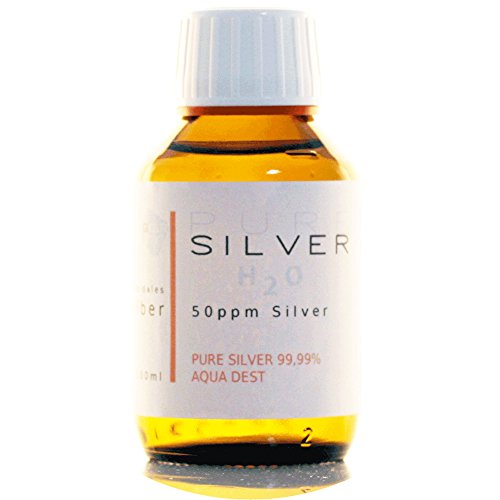 PureSilverH2O 1100ml kolloidales Silber (2x 500ml/25ppm) + Flasche (100ml/50ppm) Reinheit & Qualität seit 2012