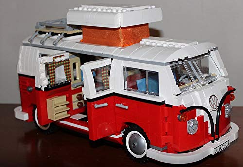 Preisvergleich Produktbild Modbrix 21001 Bulli T1 Campingbus, Bausteine Bus 1354 teiliges Konstruktionsspielzeug