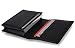 Produktbild Frentree ® Schlankes Echtleder Karten Etui für Kredit- und Visitenkarten Geldbörse Portemonnaie, Schwarz