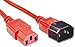 Produktbild ACT C13 - C14-1.20m 1.2m C13-Koppler C14-Koppler Rot Stromkabel (AK5105)